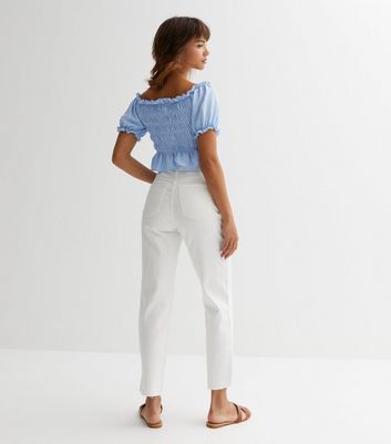 ESPRIT Stretch Jeans, Organic Cotton - White | - Cotton Blues