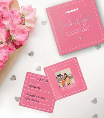 Pink Date Night Bucket List Scratch Cards