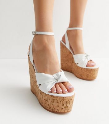 Jute wedge with bow | Women's Wedge Shoes | INSIDE