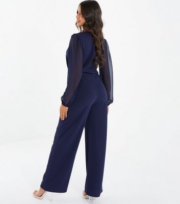 navy blue jumpsuit womens