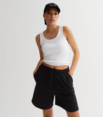 Black hot sale jogging shorts