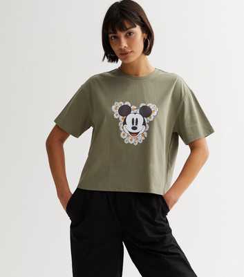 Light Green Disney Mickey Mouse Daisy Boxy T-Shirt