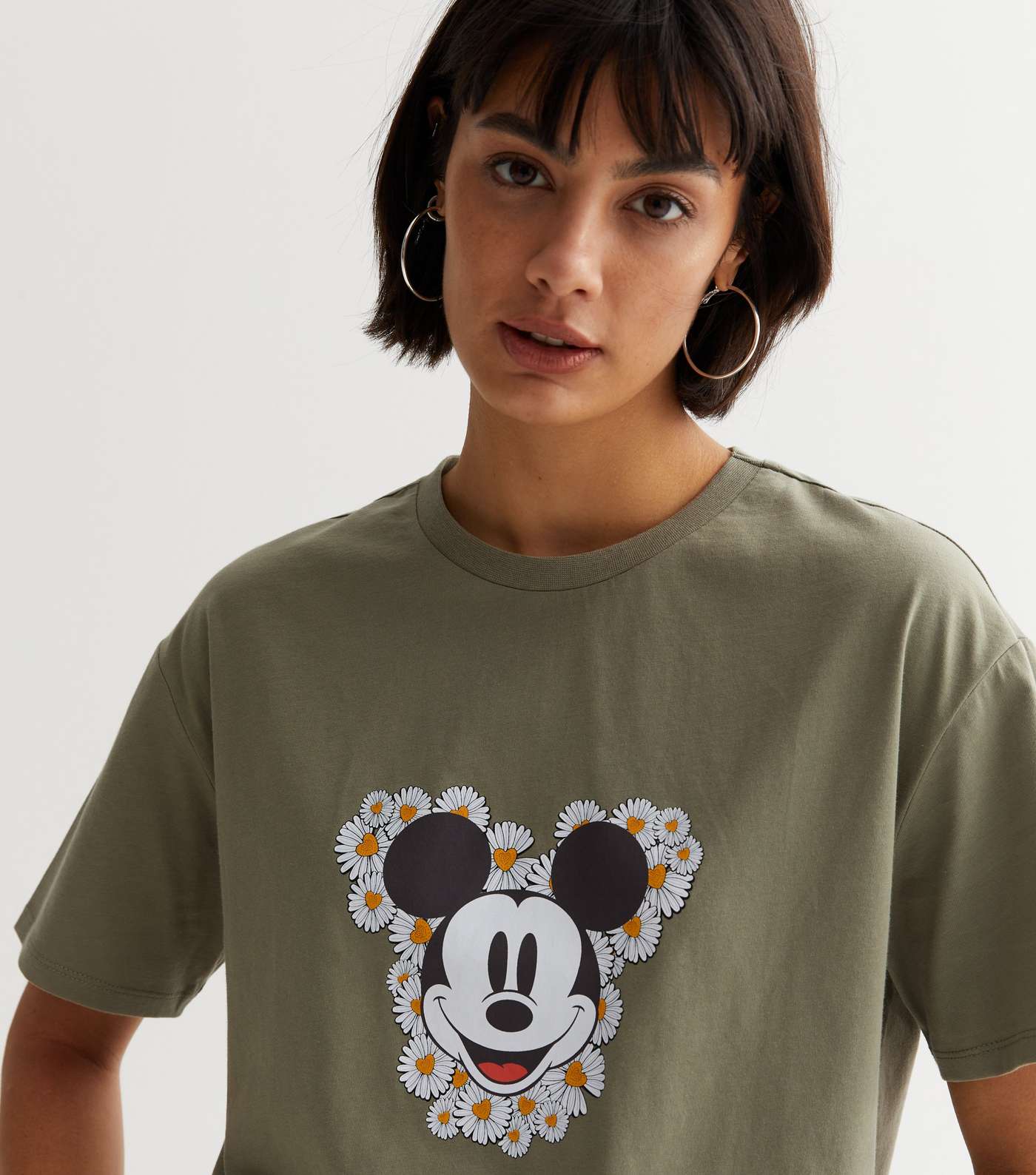 Light Green Disney Mickey Mouse Daisy Boxy T-Shirt Image 2