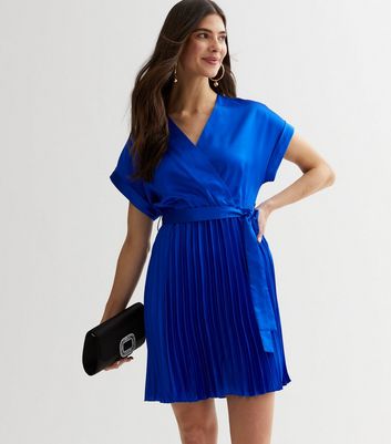 New look hot sale blue wrap dress