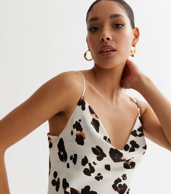 Leopard print clearance midi slip dress