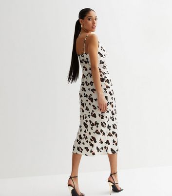 Leopard print dress clearance midi