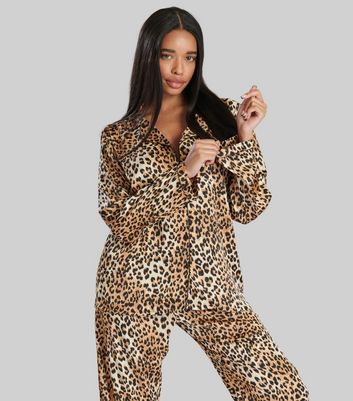 Leopard print 2025 pyjamas new look