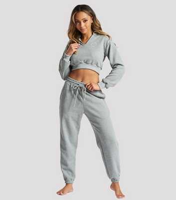 South Beach Grey Waffle Drawstring Lounge Joggers