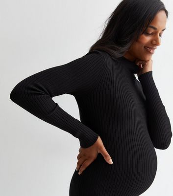 Black maternity jumper clearance dress