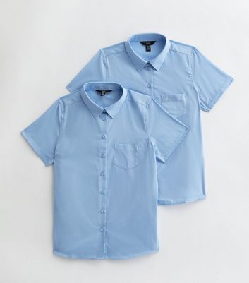 Pale blue sale short sleeve shirt