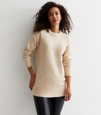 Cream top longline jumper