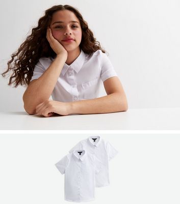 Little girls 2025 white shirt