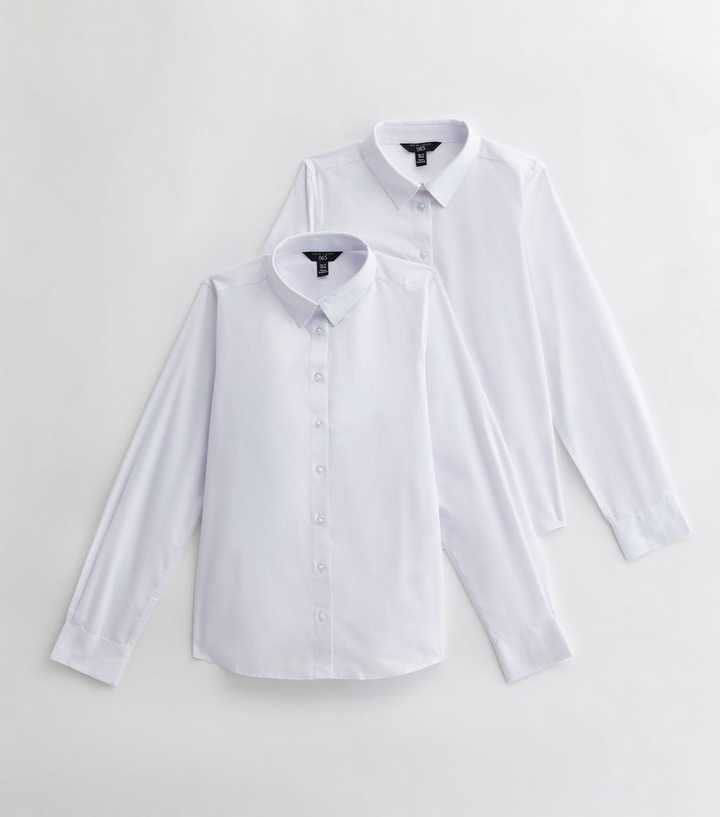 slim fit school shirts long sleeve