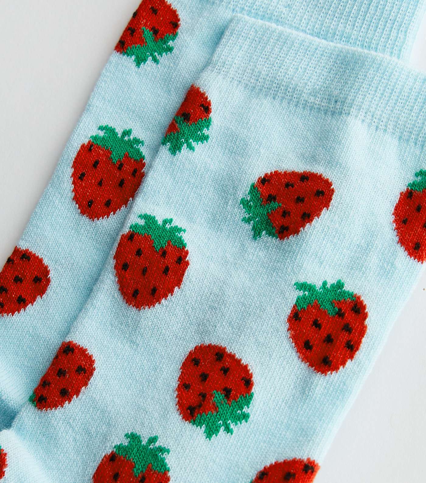 Blue Strawberry Socks Image 2