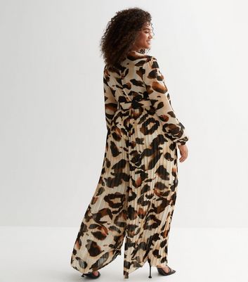 Missguided leopard shop print maxi dress