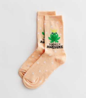 Coral Toadally Awesome Socks