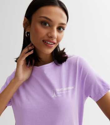 Lilac Saint Germain Pocket Logo T-Shirt