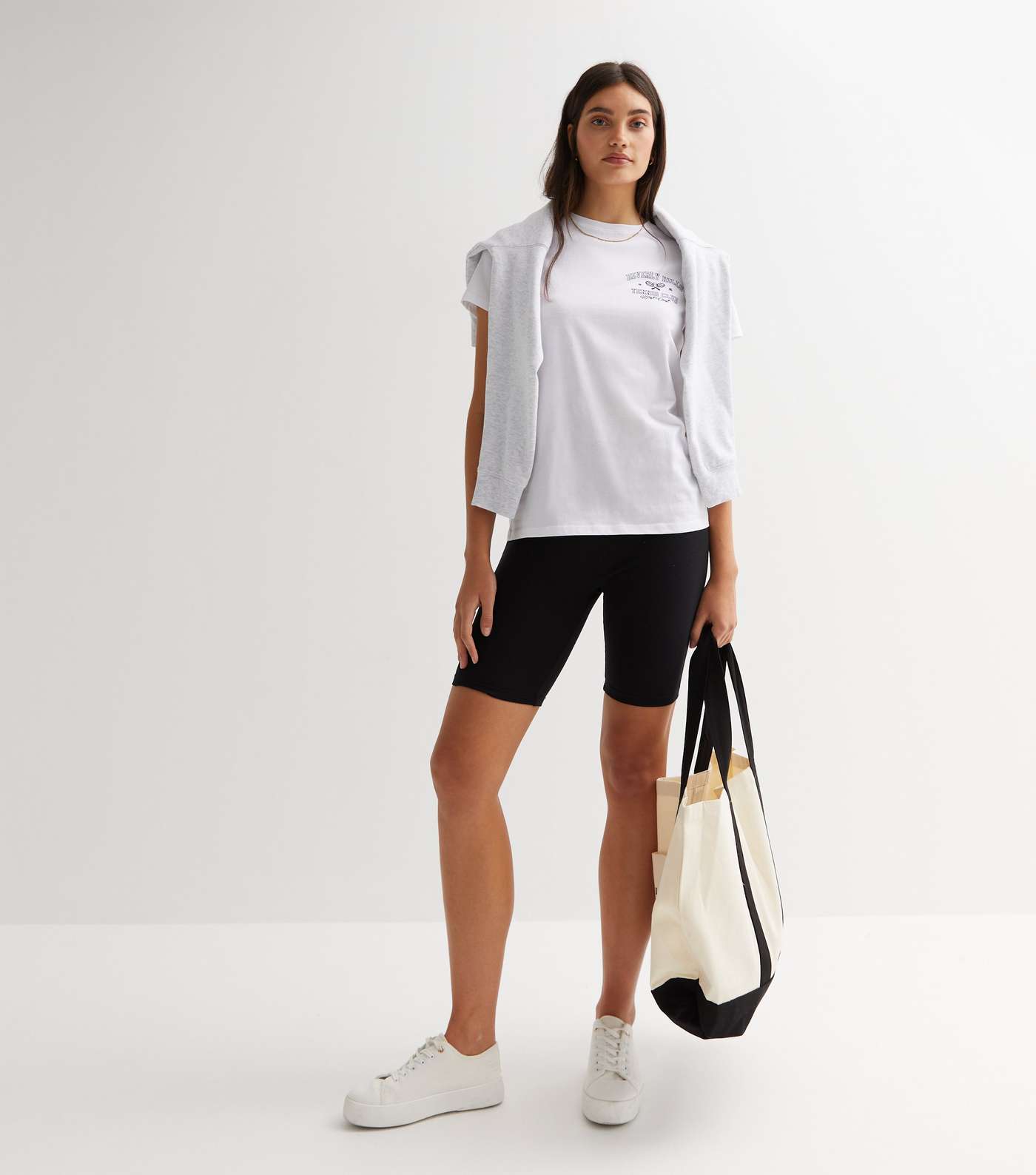 White Beverly Hills Tennis Pocket Logo T-Shirt Image 3