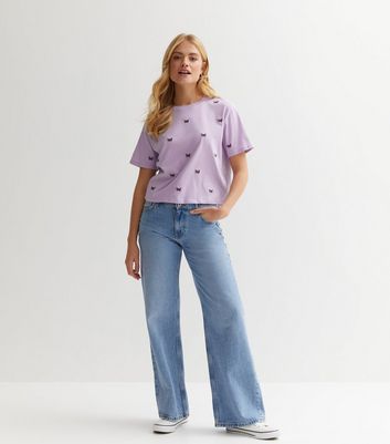 lilac butterfly top