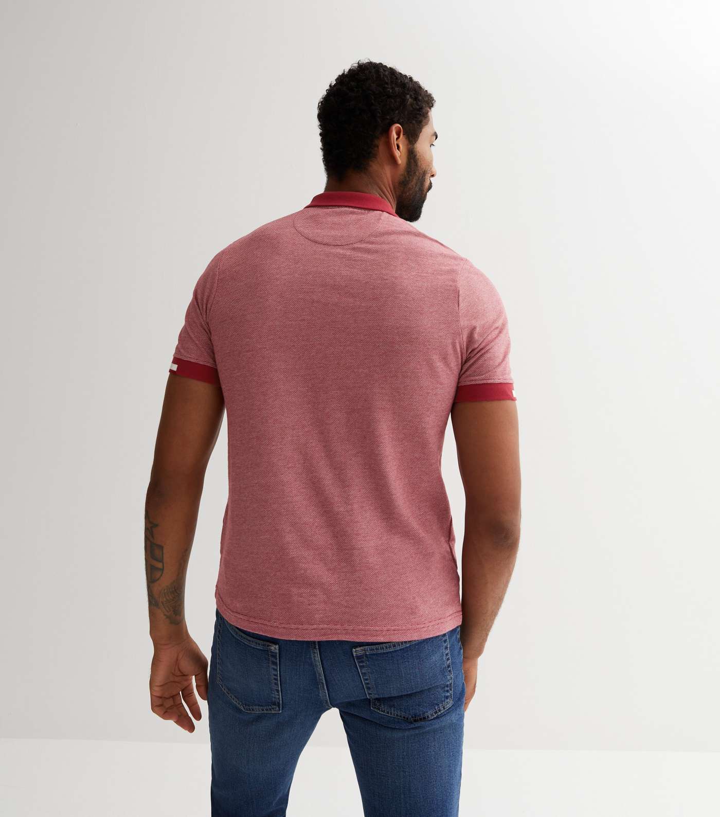 Farah Red Short Sleeve Polo Top Image 4