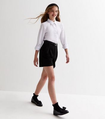 Girls school shorts next best sale