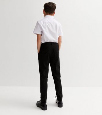 Skinny boys school trousers sales