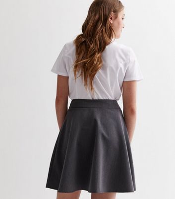 Gray high 2024 waist skirt