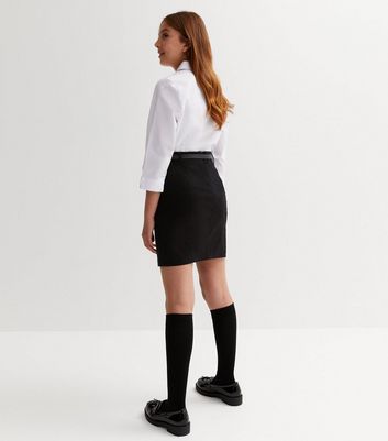 Black pencil 2024 skirt for school