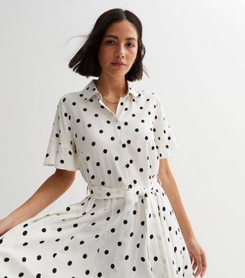 White mini best sale shirt dress