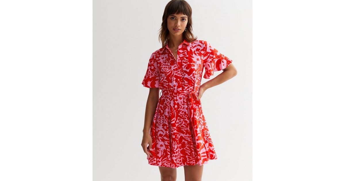 PRINTED MINI DRESS