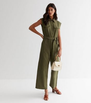 New look store khaki jumpsuit