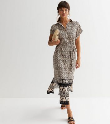 New look midi shirt dress hotsell