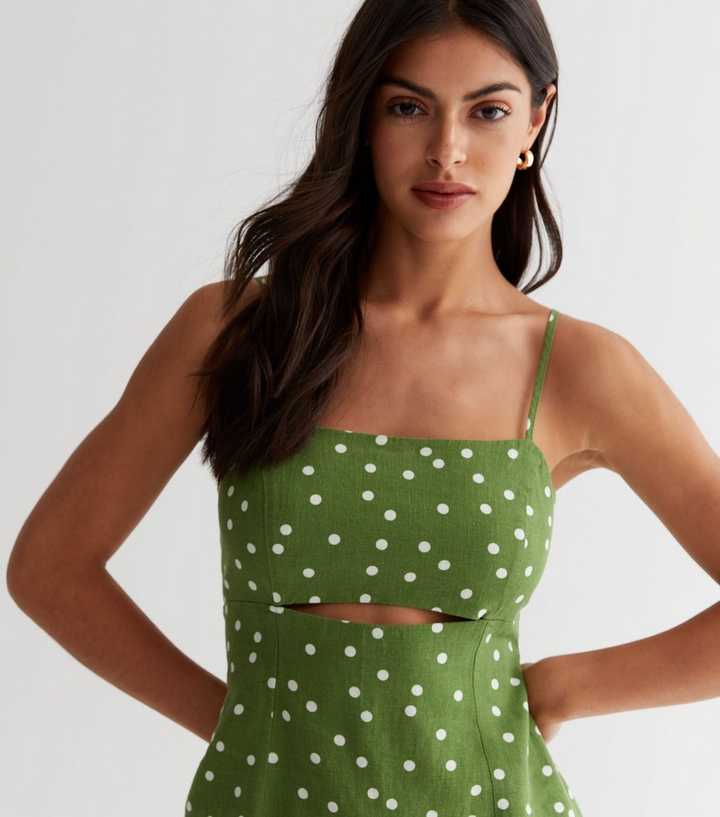 green emerald velvet dress Green Spot Empire Waist Midi Dress – Needs No Label