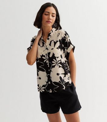 Floral short sleeve outlet shirt womens