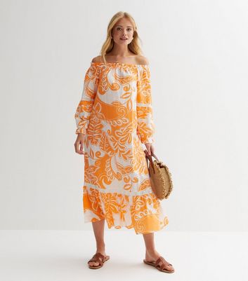 Tropical on sale bardot dress