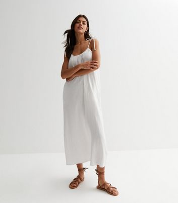 White cheesecloth outlet dress