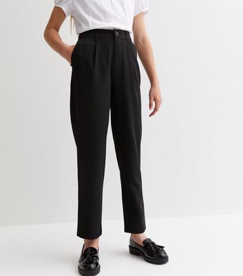 Topman smart taper trousers with elasticated waistband in stone | ASOS