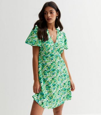 Green tea store dress new look