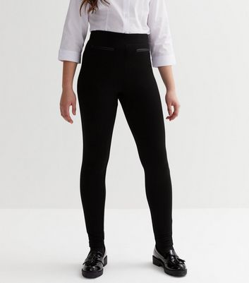 Black skinny deals school trousers