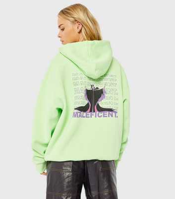 Skinnydip Green Disney Maleficent Front and Back Logo Hoodie