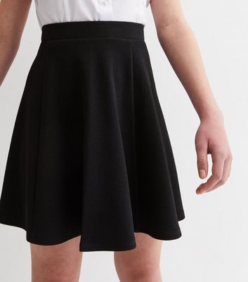 Black skater cheap skirt h&m