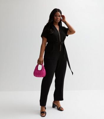Plus Size Lace Top Jumpsuit - Black – Curvy Sense