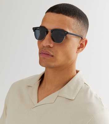 Jack & Jones Black Square Frame Sunglasses