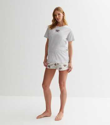 Maternity Short Pyjama Set with Koala Print
