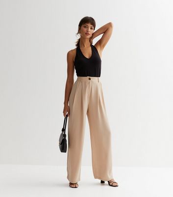 Stone wide sale leg trousers