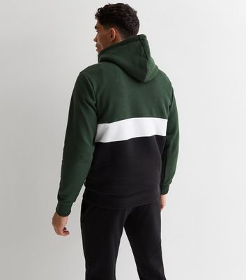 Mens block colour outlet hoodie