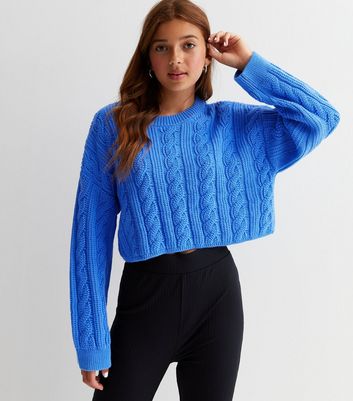 Girls cropped cheap jumper