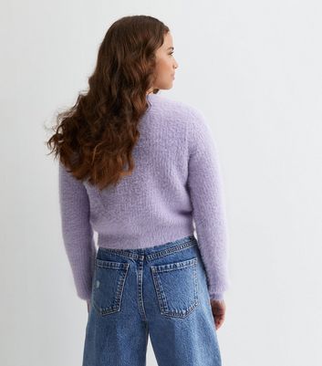 Girls on sale fuzzy cardigan