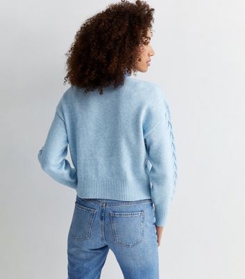 Pale clearance blue knitwear