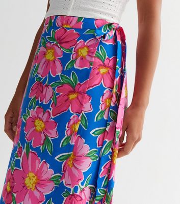 New look sales floral maxi skirt